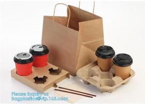China kraft paper shopping bag with cotton handle,Brown Kraft Paper Bags For Shopping Merchandise Party Gift Bags, bagease pac factory