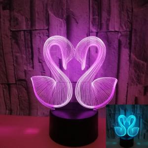 China Little Swan custom brand picture 3D Creative Vision Night Light Stereo Table Lamp Hot Desktop Creative 3D Table Lamp on sale