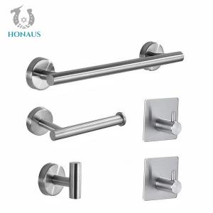 China 5 Pieces Bathroom Shower Accessories Wall Mounted Towel Racks 10KG capacity factory