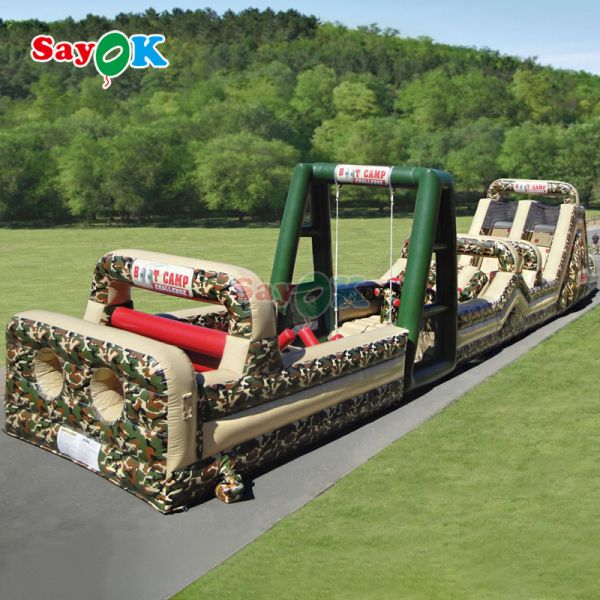 Commercial Inflatable Obstacle Course Inflatables Outdoors Giant Inflatable Obstacle Course for Adults