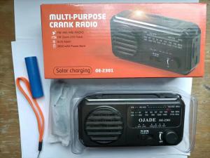 China Am Fm Wb Emergency Solar Hand Crank Radio Phone Charger Power LED on sale