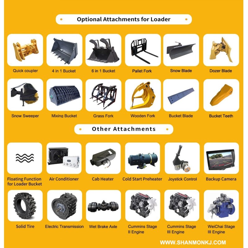 High Efficiency 3 Ton Front End Wheel Loader For Heavy Infrastructure