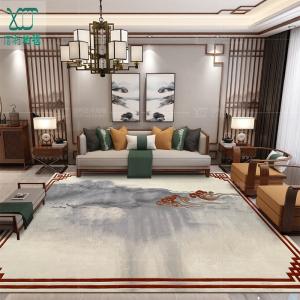 China Wool Abstract Ink Living Room Floor Carpets Chinese Style factory