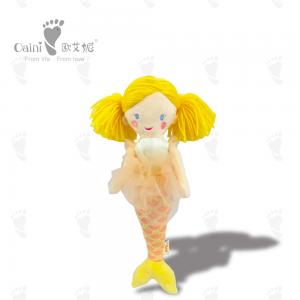 China 40cm 0 To 7 Age Stuffed Mascot Orange Hair Mermaid Toys For 5 Year Olds factory