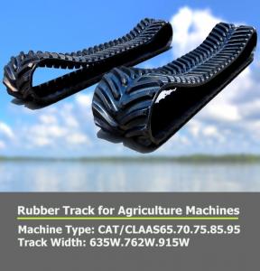 China Rubber Tracks For John Deere Tractors 8000T TF30  X P2 X 42JD With Reinforced Drive Lug Allowing High Speed factory