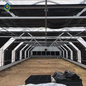 China Hydrophonic 8m Automated Blackout Greenhouse For Medicinal Plants factory