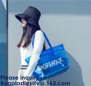 China Designer Bag,Lady Fancy Bag,Wholesale PVC Beach Bag,Women Summer Beach Bag Vinyl PVC Tote Handbags Shoulder bags factory
