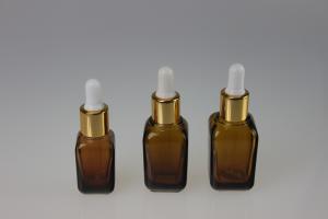China Personalized Amber Essential Oil Glass Bottles 35ML 25ML 15ML with Dropper factory