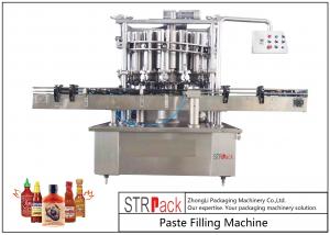 China Volumetric Paste Filling Machine , Butter / Cheese / Tomato Sauce Filling Machine factory