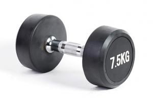 China Rubber Round dumbbells, round rubber dumbbells, body solid round rubber dumbbells on sale