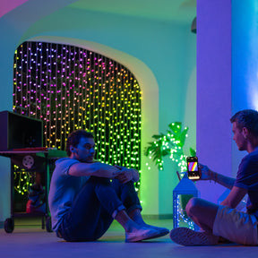 Buy cheap Adjustable RGBIC 2700K-6500K LED Curtain Lights With Music Sync IP44 Waterproof from wholesalers