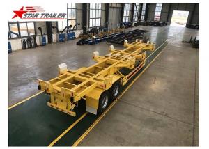 China 65T 40 Ft Semi Trailer Folding Hydraulic Type For Transporting Heavy Duty Equipment factory