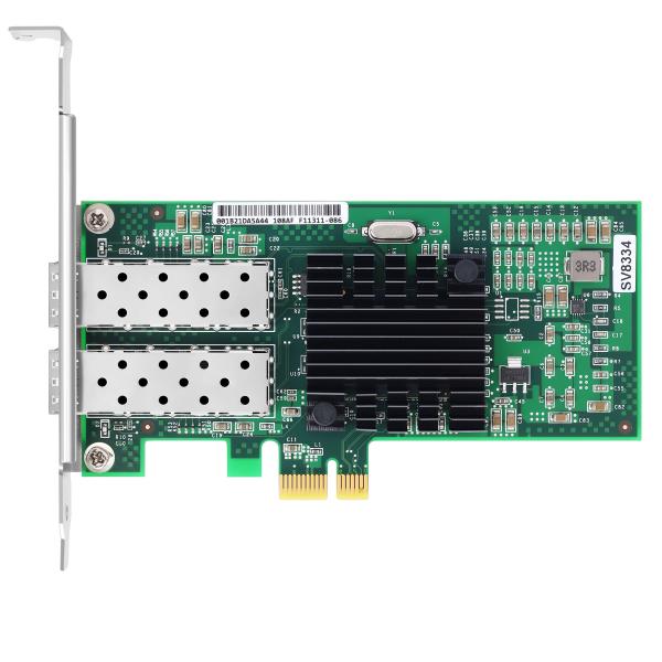 Network Interface Card SV8334 PCIe v2.0 2.5GT/s x1 lanes HL82576EB SFP Dual Ports 1000 Mbps