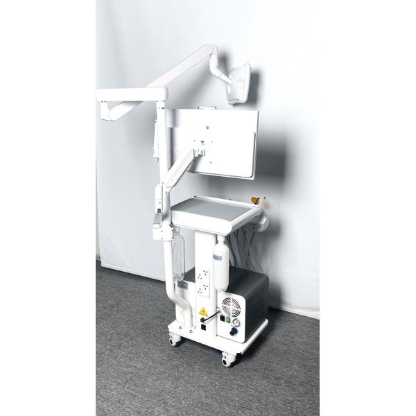 Luxury Dental Trolley Cart Movable Dental Treatment Desk Portable Dental Unit with Teeth Whitening LED Lamp