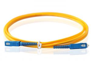 China SC UPC Fiber Patch Cord , Fiber Jumper Cables SM 3.0mm PVC Jacket OEM factory