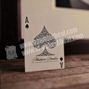 China Invisible Madison Dealers Luxury Paper Playing Cards Marked With Ink For Precision Lenses on sale