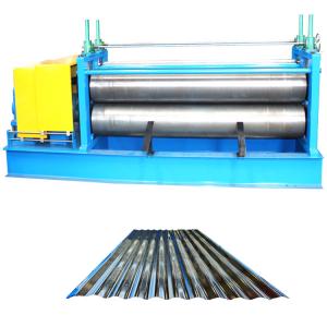 China Corrugated Type Galvanized Roof Tile Roll Forming Machine Wave Shape Thin Thickness factory