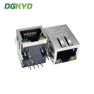 China DGKYD111B481FA2A1DFL 10P8C RJ45 Single Port With Transformer factory
