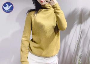 China Women Cashmere Sweater Turtle Neck Roll Edge Winter Knitwear factory