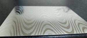 China SS HRC80 0.8mm Patterned Card Lamination Steel Plate on sale