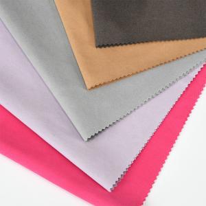 China Mildewproof Double Sided Fleece Fabric Microfiber Artificial Leather For Garment factory