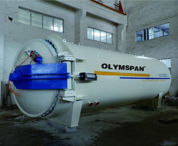 China Composite Autoclave with limit block and safety valve and interlock factory