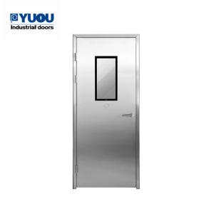 China Entry Stainless Steel Fire Rated Door Door Leaf Thickness 50mm With Hinges factory