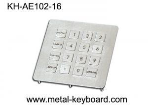 China Anti - Vandal Stainless Steel 16 Keys Number Keypads for Info - Kiosk factory
