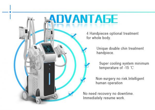 China manufacturer best price professional strong cooling 4 head cryolipolysis machine with ISO factory