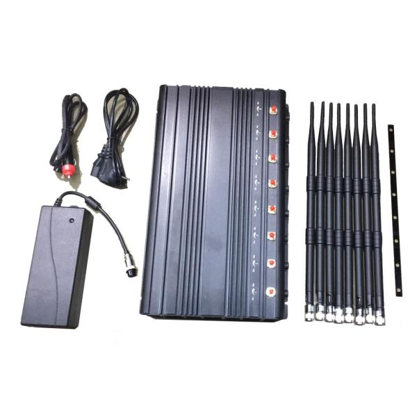 Car Charging 8 Antennas 5G GPS Signal Jammer 16W