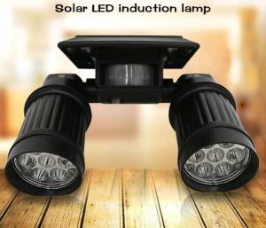 China Solar Powered Spot Light solar energy dural  black color Spotlight with PIR Motion Sensor solar lighting system on sale