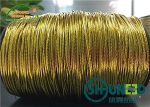 China Polyester Cotton Mixed Garments Accessories Gold and Silver Elastic String Cord Thread on sale