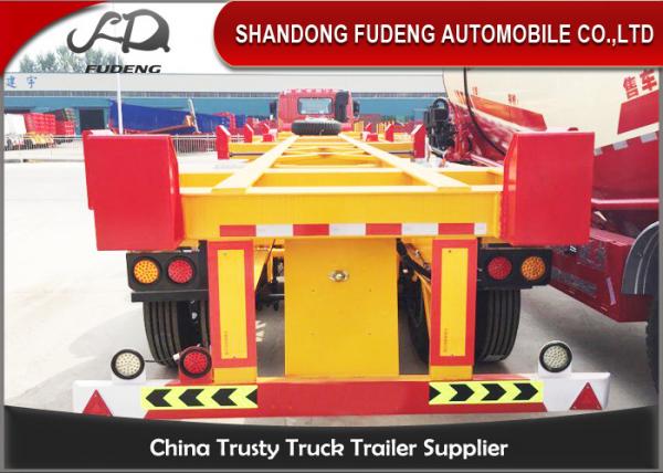 China Bomb Cart 40ft Container Trailer , Double /  Tri Axle Container Chassis  factory