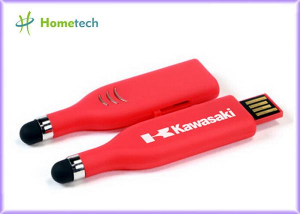China Touch Pen USB Flash Drive , Red High Capacity USB Memory Stick factory