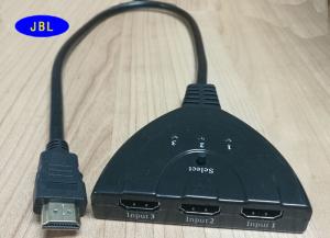 China HDMI M to 3 Port HDMI Splitter 3 in 1 out pigtail 1080P 3 input 1 Lead Auto Switch Cable factory