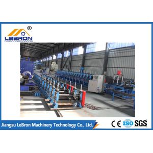 High Production Storage Rack Roll Forming Machine PLC And Converter Controlling