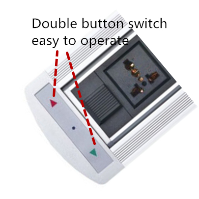 Built In Conference Table Socket Mototized Rotation Power Driven Type With VAG Interface
