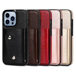 China OEM Pu Phone Pouch Case Waterproof Magnetic Mobile Phone Cases factory