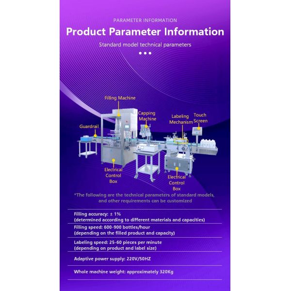 Customized Fully Automatic Four Head Filling and Capping Pure Mineral Water Self Flowing Liquid Filling Production Line CH-GZ002