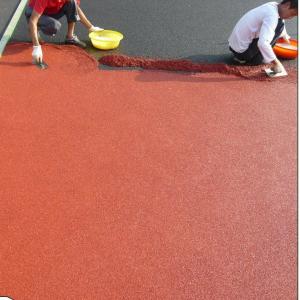 China Non Toxic Silicon Spraying Coating Soundproof Athletic Synthetic Track on sale