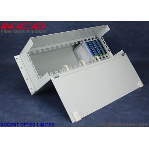 Buy cheap 4U Rack Mount Fiber Optic PLC Splitter Patch Panel with 14/16 Slot and 2x16 from wholesalers