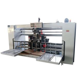 China Cardboard 220V Semi Automatic Stitching Machine For Corrugated Boxes factory
