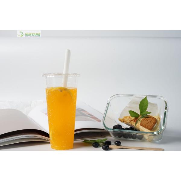 Compostable Biodegradable Pla Plastic Pointed Straw With Letter Wheat Straw