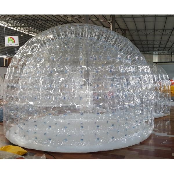Decorated Inflatable 10ft Diameter Empty Snow Balloon Transparent Bubble Tent
