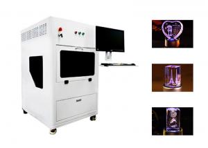 China White 3D Crystal Laser Engraving Machine  For Crystal And Glass Engraving factory