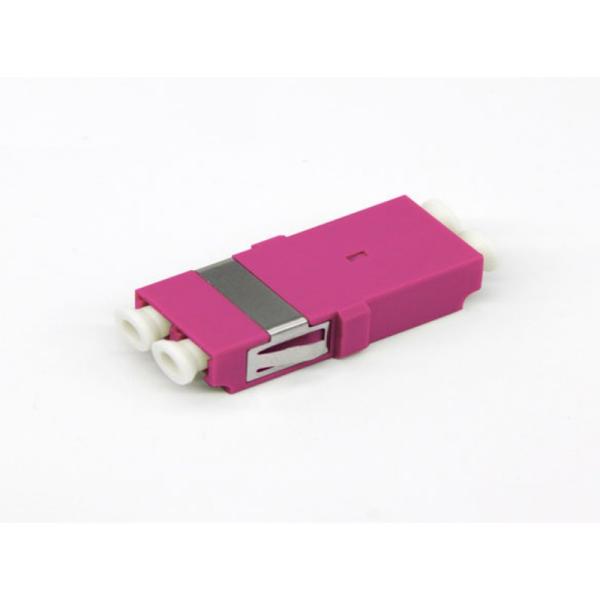 FTTH OM4 Multimode Duplex Optical LC Fiber Optic Adapter with Insertion Loss ≤0.3dB