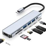 Type C Type-C Hub Multi Function Adapter for Charging Data Transfer and Video