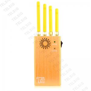 China AC 110 - 250V Portable Cell Phone Signal Jammer 2 Hours Battery Working Time factory