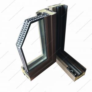 China Double Glazed Casement Aluminium Windows and Doors Fluorocarbon Painting on sale