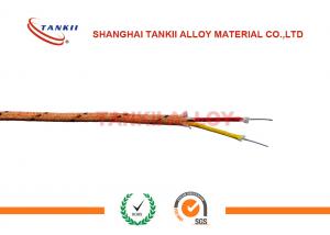 China Thermocouple Fiberglass / Vitreous Cable K Type , Silica Insulation ANSI 96.1 factory